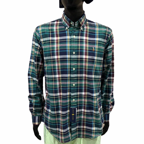 Polo RL classic fit plaid Oxford shirt NWT - Picture 4 of 8